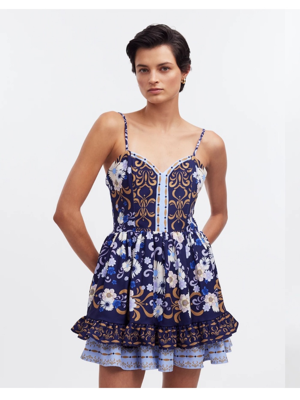 Agua Bendita x Madewell NEW Resortwear Mini Dress Boning Size Medium